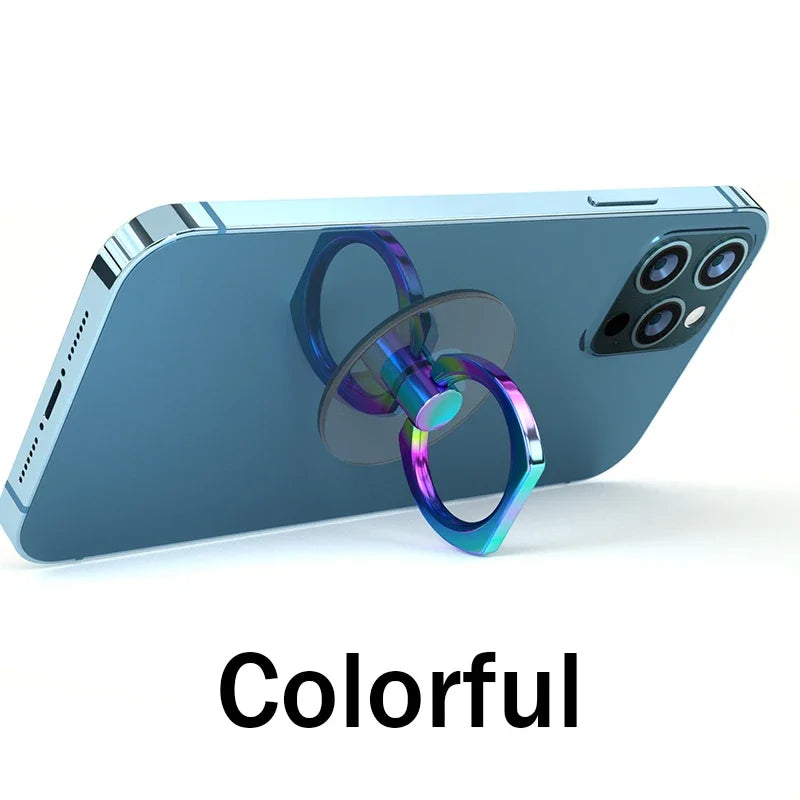 Transparent Cell Phone Ring Holder Stand 360° Degree Rotation Clear Finger Grip Kickstand Compatible Iphones or Phone Case