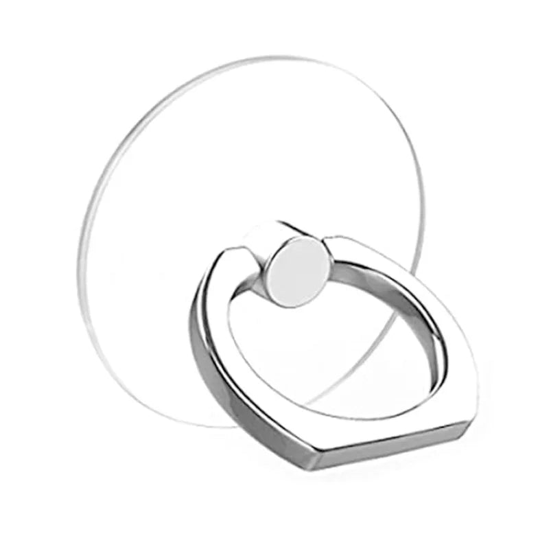 Transparent Cell Phone Ring Holder Stand 360° Degree Rotation Clear Finger Grip Kickstand Compatible Iphones or Phone Case