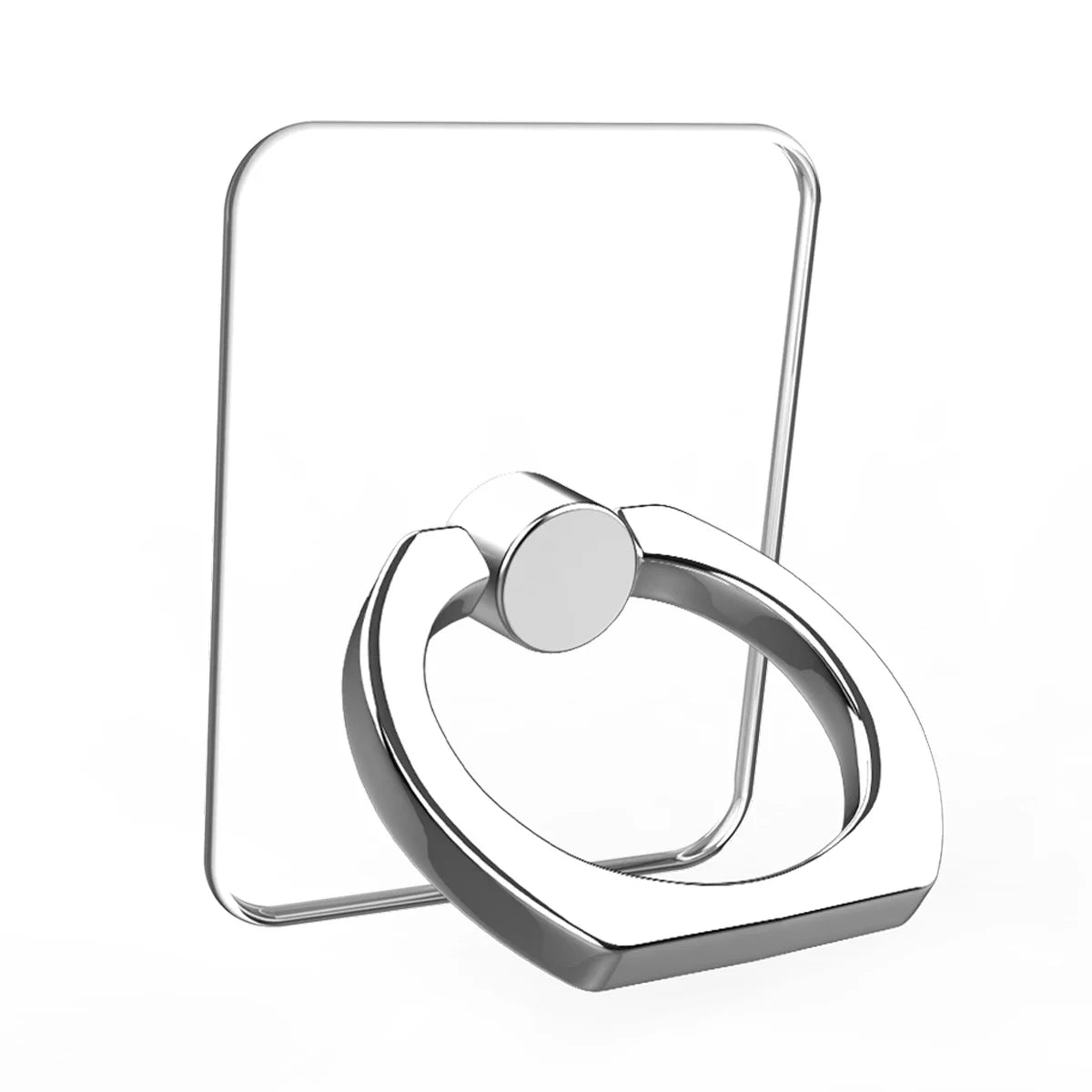 Transparent Cell Phone Ring Holder Stand 360° Degree Rotation Clear Finger Grip Kickstand Compatible Iphones or Phone Case