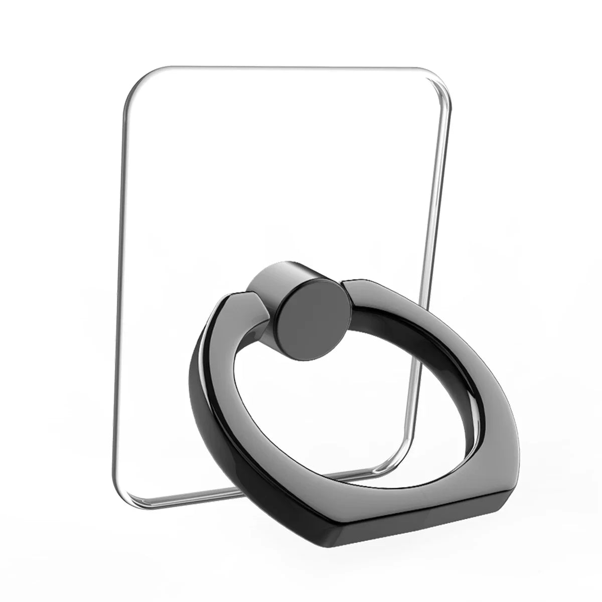 Transparent Cell Phone Ring Holder Stand 360° Degree Rotation Clear Finger Grip Kickstand Compatible Iphones or Phone Case
