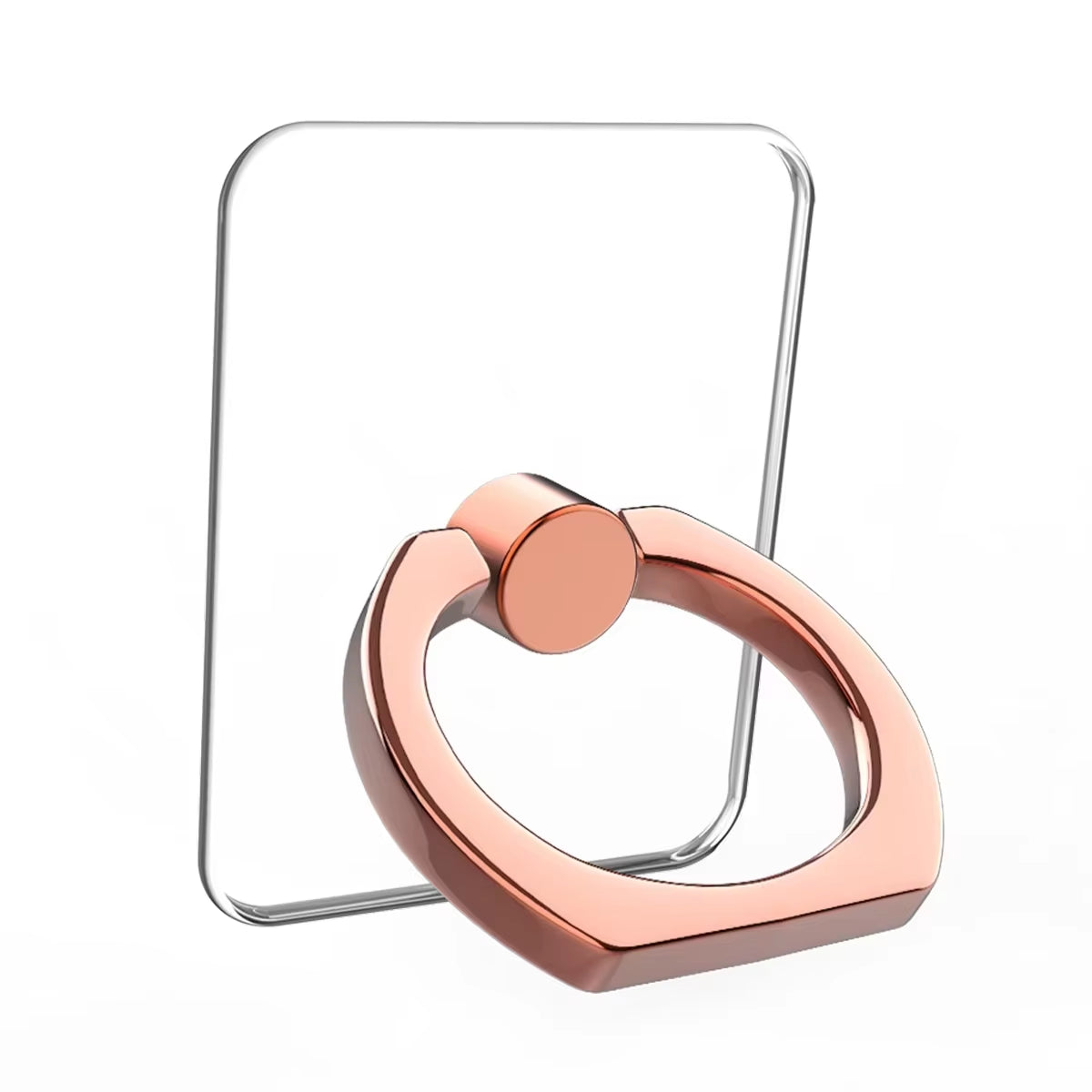 Transparent Cell Phone Ring Holder Stand 360° Degree Rotation Clear Finger Grip Kickstand Compatible Iphones or Phone Case