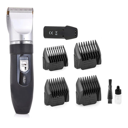 TAGLIA CAPELLI RASOIO BARBA 2 BATTERIE RICARICABILE LAMA CERAMICA RFC-208